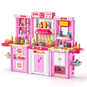 Lucky Doug Play Kitchen Toys For Toddler Kids Play Kitchen Set Includes Toy Kitchen Accessories For Pretend Play Kids Kitchen