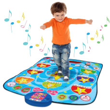 Kidzlane Level Up Dance Matt Musical Mat Dance Game Toy Gift For Kids Girls Boys Piano Mat Ages 3 Adjustable Volume B