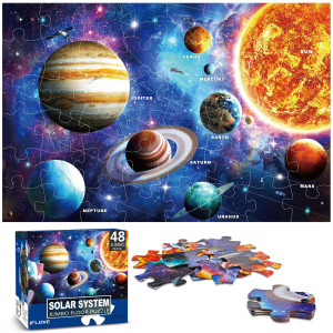 Jumbo Floor Puzzle For Kids Ages 48 Solar System Jigsaw Puzzles 48 Piece Space Large Puzzles For Toddler Ages 35 Preschool Lea