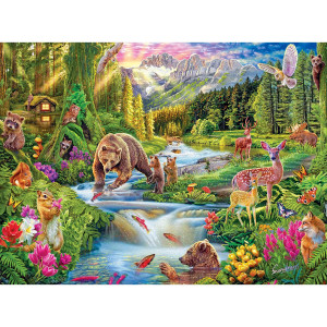 Roseart Puzzle Collector Wild Frontier 1000 Piece Jigsaw Puzzle For Adults