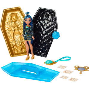 Monster High Doll Accessories Cleo De Nile Golden Glam Case Beauty Kit With Tattoos Stickers Necklace For Kids