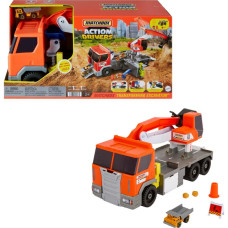 Matchbox Cars Playset Action Drivers Transforming Excavator Large Toy Truck 164 Scale Construction Vehicle 4 Accessories