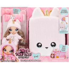 Na Na Na Surprise 3In1 Backpack Bedroom Unicorn Playset Britney Sparkles Fashion Doll Fuzzy Pink Unicorn Backpack Closet