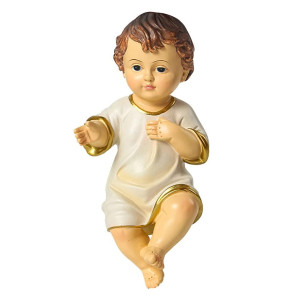 Toyvian Baby Figurine Religious Decoration Baby Jesus Figurine Resin Baby Jesus Figurine In Holy Cloth Nativity Collectible St