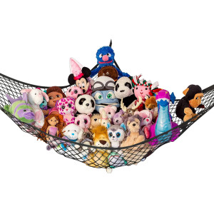 Lillys Love Standard Stuffed Animal Net Hammock For Plushie Toys Corner Hanging Organizer For Your Teddy And Stuffy Collectio