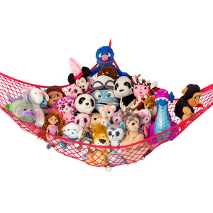 Lillys Love Standard Stuffed Animal Net Hammock For Plushie Toys Corner Hanging Organizer For Your Teddy And Stuffy Collectio