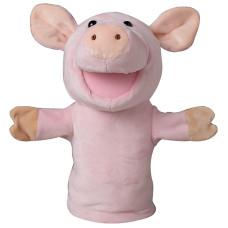 Lemaloya Stuffed Toys Pig Hand Puppets For Kids With Movable Mouth 11 Pig Hand Puppet