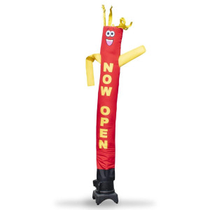 Now Open 8 Foot Tall Inflatable Tube Man Air Powered Waving Puppet Air Blower Motor Included With 6 Foot Dancer By Feather Flag