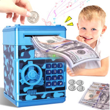 Civan Atm Piggy Bank For Kids Electronic Money Saving Box With Password Safe Cash Coin Saving Bank Toys For Ages 813 Girls Bo