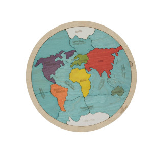 7 Continents 5 Oceans Of The Earth Wooden Jigsaw Puzzle For Kids 21 Puzzle Pieces Learning Educational Toy Gift For Boys