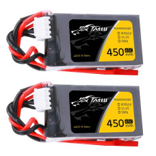 Tattu 111V 450Mah 3S Lipo Battery Pack 45C With Jst Plug2 Pcs