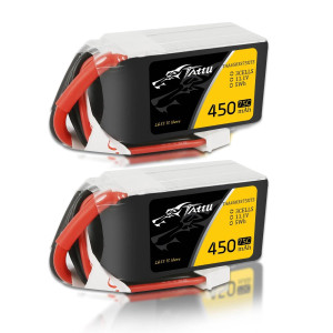 Tattu 111V 3S 450Mah 75C Lipo Battery Pack With Xt30 Plug2 Pcs