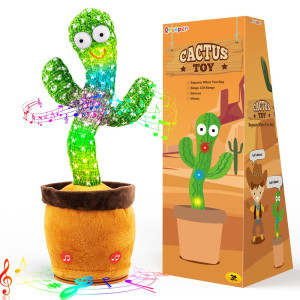 Qrooper Dancing Talking Cactus Toy Talking Cactus Toys For Baby Boys And Girls Cactus Baby Toy Repeat What You Say Mimicking