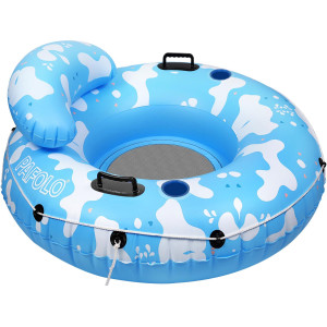 River Tubes For Floating Heavy Duty Pool Float Adult 53 Inflatable Float Tube For Beach Lake Rafting River Floats With Mesh