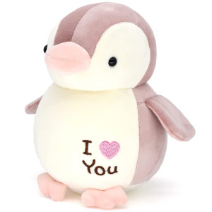 Hwd 87 Soft Stuffed Penguin Dolls Stuffed Animals Toys Gifts For Kids Toddlers Birthday Christmas Day Valentines Day Pink