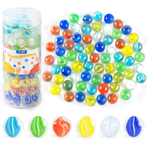 Poplay 115Pcs Marbles Games For Kids