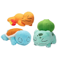 Pok Mon 5 Sleeping Squirtle Charmander Bulbasaur Plush 3Pack Officially Licensed Add To Your Collection Quality So