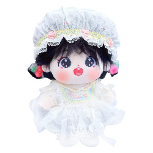 Niannyyhouse 20Cm Plush Doll Girl Humanoid Stuffed Body No Attribute 8 Normal Body Wearable Clothing Dress Up Gifts A9With