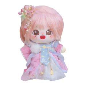 Niannyyhouse 20Cm Plush Doll Girl Humanoid Stuffed Body No Attribute 8 Normal Body Wearable Clothing Dress Up Gifts A7With