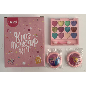 Uloveme Kids Real Makeup Kit For Little Girls Real Non Toxic Washable Make Up Toy Umicorn Toys Gift For 3 4 5 6 7 8 9 10 1