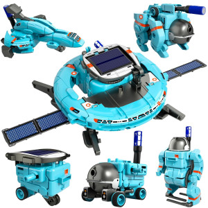 Lucky Doug Stem Projects For Kids Ages 812 1216 6In1 Building Science Stem Kits For Solar Robot Kit Space Toys Birthday Gif