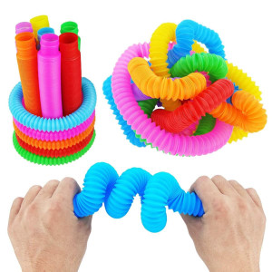 Tuko 24Packs Pop Fidget Tubes Party Favors For Kids 1 Goodie Bags Pinata Stuffers Toys For 1 Years Old Boy And Girl Gifts