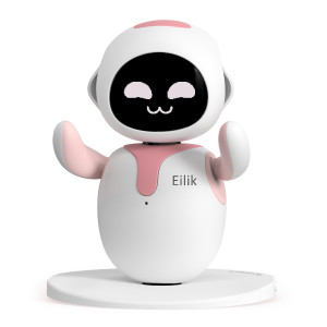 Energize Lab Eilik Pink Touch Interactive Toys Cute Robot Pets With Abundant Emotions Idle Animationsminigames Unique Gif