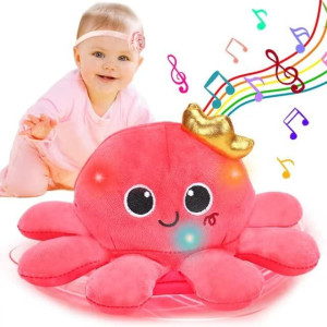 Baby Crawling Walking Toys Musical Plush Octopus Light Up Voice Control Dancing 1 Year Old Girls Toy Music Sensory Toddler Toy