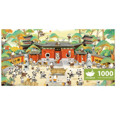 Puzzles For Adults 1000 Pieces Momibook Jigsaw Puzzles Of Animal Chinese Panda Painting Image 813X406Cm32X16 Toys Ga