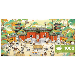 Puzzles For Adults 1000 Pieces Momibook Jigsaw Puzzles Of Animal Chinese Panda Painting Image 813X406Cm32X16 Toys Ga