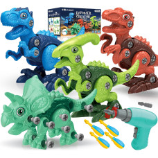 Officygnet Dinosaur Toys For 3 4 5 6 7 Year Old Boys Take Apart Dinosaur Toys For Kids 35 57 Stem Construction Building Kids