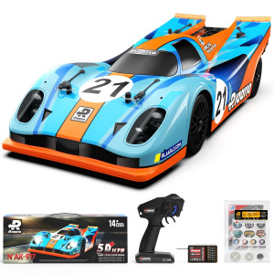 Amoril 110 Fast Rc Cars For Adults Top Speed 60 Kmh Onroad Rtr Supercar Ak917 With 80A Brushed Esc 550 13T Motor And 1 33