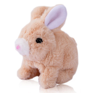 Crejohy Hopping Bunny Toys For Kids Interactive Toys Bunny Plush Toy Rabbit Walking Wiggle Ears Twitch Nose Toy Dog Toys Easte