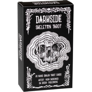 Darkside Skeleton Tarot Cards Deck With Qr Guide Modern Aestetic 350 Gsm Durable Paper Beginner Tarot Cards No Brand Printing