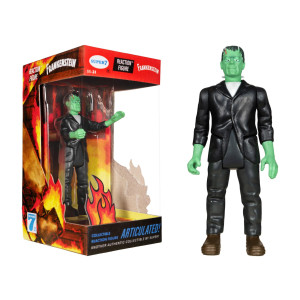 Super7 Universal Monsters Frankenstein Fire Box 375 In Scale Reaction Figure