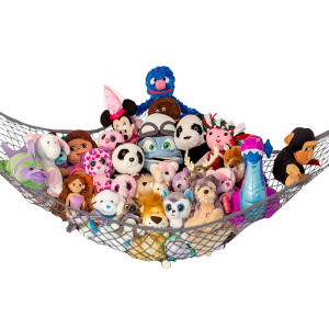 Lillys Love Standard Stuffed Animal Net Hammock For Plushie Toys Corner Hanging Organizer For Your Teddy And Stuffy Collectio