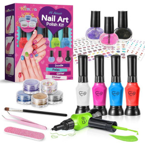 Shemira Nail Art Kit For Girls Nail Polish Kit For Kids Ages 712 Years Old Ideal Birthday Gift For Girls 7 8 9 10 11 12 Years