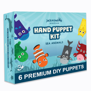 Jackinthebox Hand Puppet Making Kit 6 Sea Animals Felt Puppet Craft Kit For Kids Creative Diy Arts Crafts Kit Make Your Own