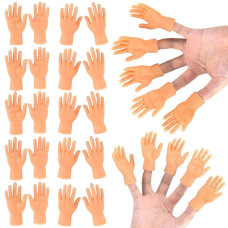 30 Pcs Tiny Finger Hands Mini Rubber Finger Puppets Miniature Small Hands Ealistic Cute Little Hand Finger For Gifts Puppet Sho