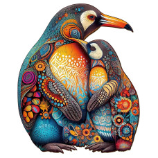 Woodemon Wooden Puzzles For Adults Kids Penguin Family Xl600Pcs236 192In Wooden Jigsaw Puzzles Unique Shape Animal Woo