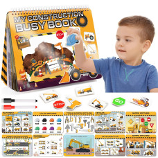 Montessori Busy Book Learning Toys For 2 3 4 5 Year Old Toddlers Newest Construction Themes Preschool Learning Activities Books