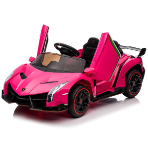 Winado 12V Ride On Car Electric Vehicle Licensed Lamborghini Veneno For Kids Battery Powered Car Toy Wparent Control Hydraul