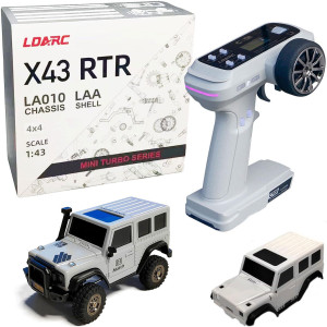 Ldarc 143 Scale Mini Rc Crawler Rtr Rc Rock Truck 4X4 24Ghz Hobby Grade Remote Control Car Model Vehicle Rc Buggy Comes With