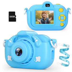 Kids Camera Hd 1080P Digital Video Camera For Boys And Girls 32Mp Kids Selfie Camera For Kids Aged 39 Portable Toy Toddler C