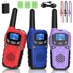 Walkie Talkies For Adults Woktok Long Range Two Way Radio For Camping Hiking Hand Held Hiking Accessories Camping Gear Xmas Bir