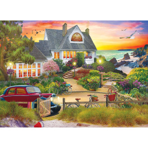 Roseart My Happy Place Seaside Hill 1000 Piece Jigsaw Puzzle For Adults