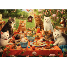 500 Piece Puzzles For Adults 21 X 15 Jigsaw Puzzles Difficult Puzzles For Adults Challenging Purrfect Picnic