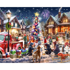 Vermont Christmas Company Snowman Contest Jigsaw Puzzle 1000 Piece Large Piece Christmas Puzzle Interlocking Randomly Shap