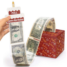 Dtesl Happy Birthday Day Money Box For Cash Gift Pull Money Gift Boxes For Cash Money Box For Cash Gift Colourful Money Holder F