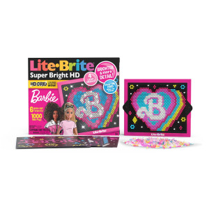 Lite Brite Super Bright Hd Barbie Edition Creative Retro Lightup Screen Educational Play For Children Enhances Creativity